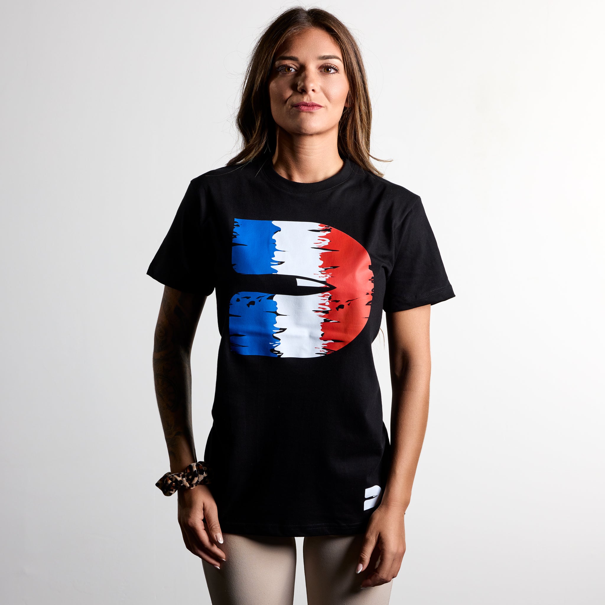 T-shirt D bleu blanc rouge