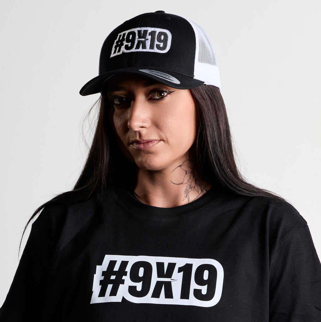 Casquette #9x19 - Noir/Blanc