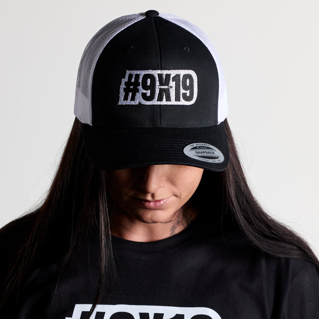 Casquette #9x19 - Noir/Blanc