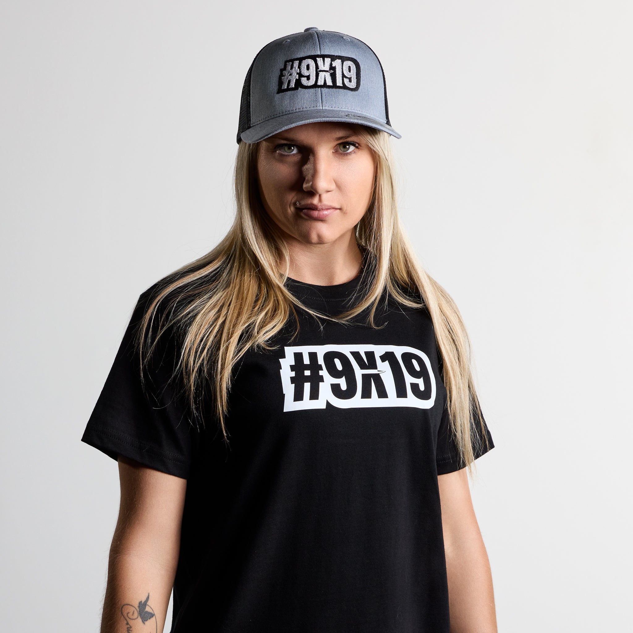 Casquette #9x19 - Gris chiné/Noir