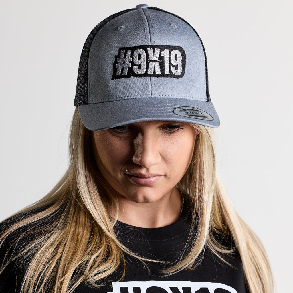 Casquette #9x19 - Gris chiné/Noir