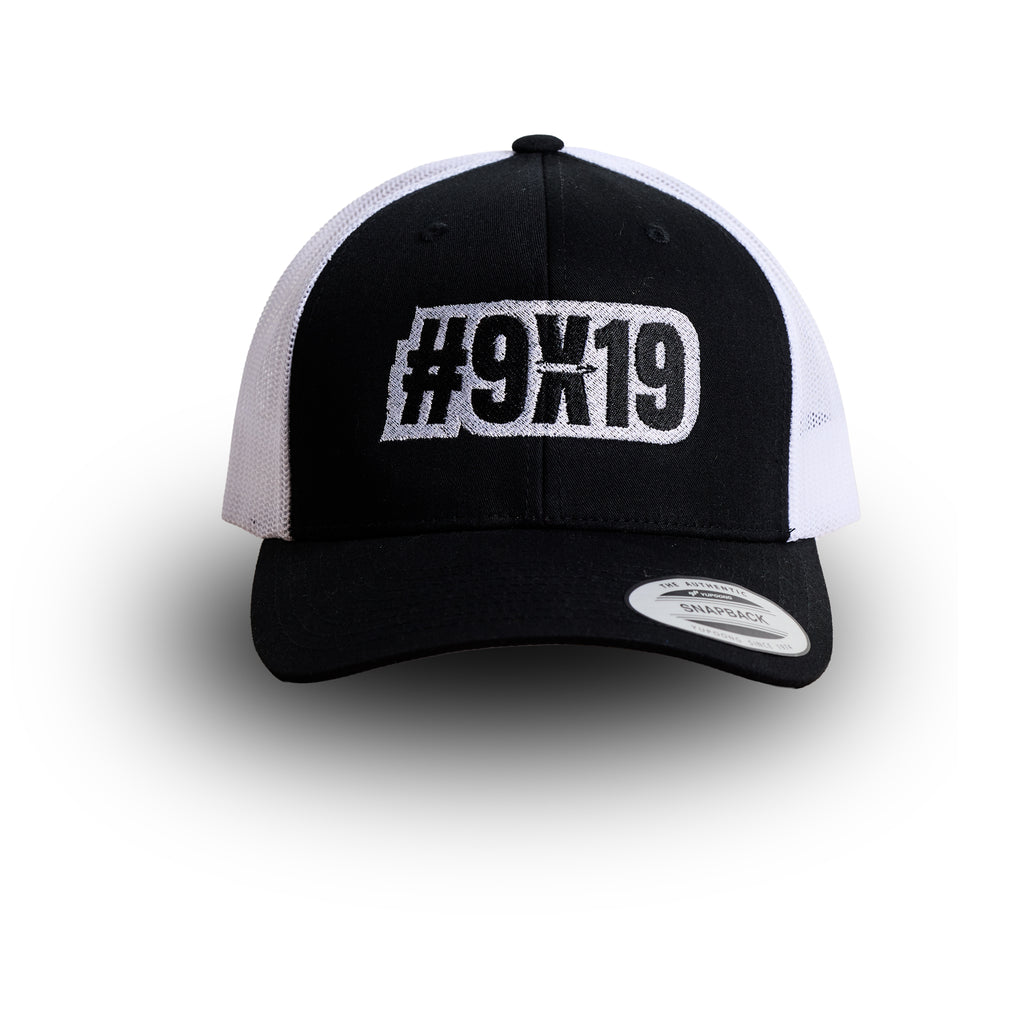Casquette #9x19 - Noir/Blanc