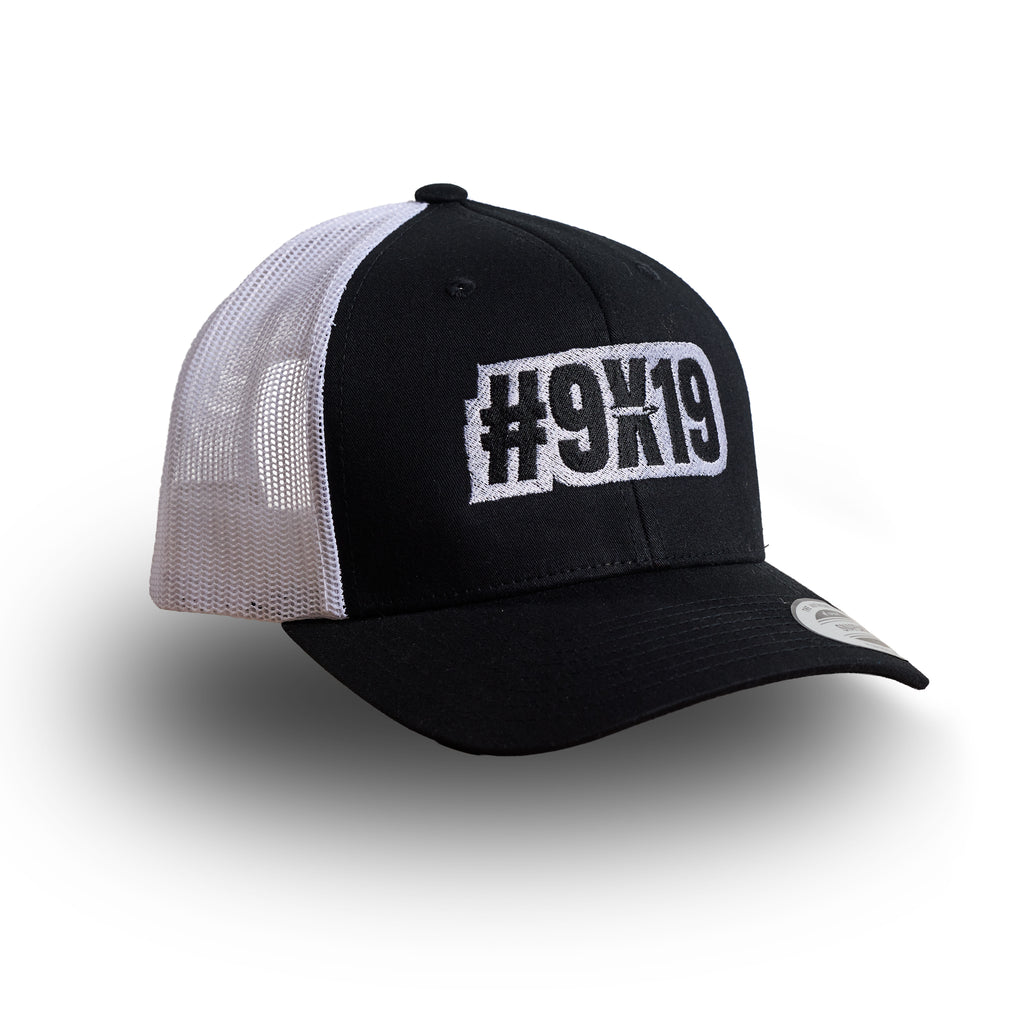 Casquette #9x19 - Noir/Blanc