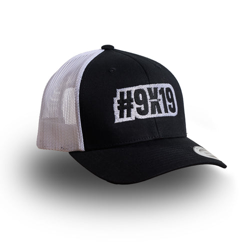 Casquette #9x19 - Noir/Blanc