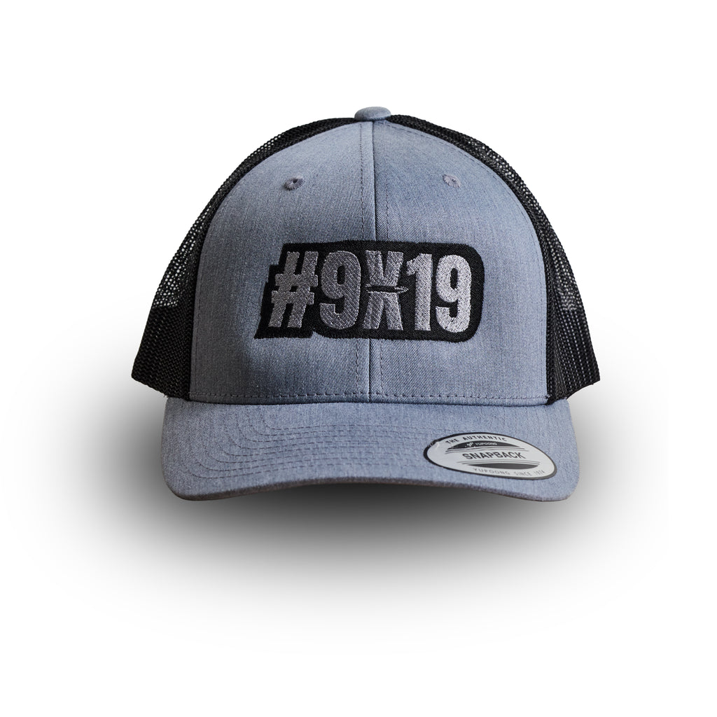Casquette #9x19 - Gris chiné/Noir