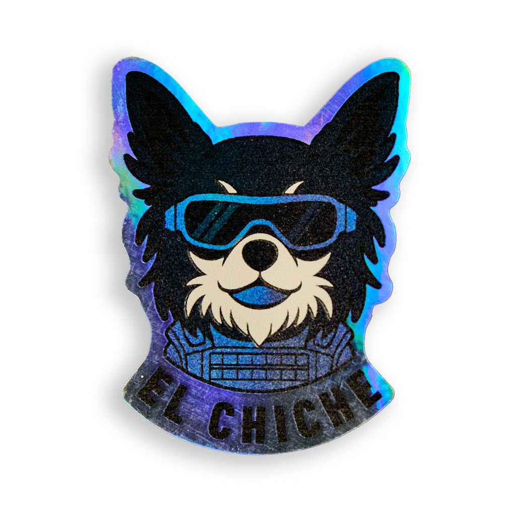 Sticker "EL CHICHE" holographique