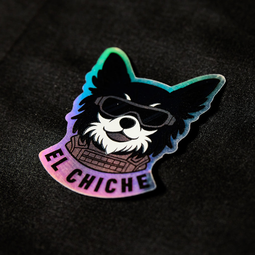 Sticker "EL CHICHE" holographique