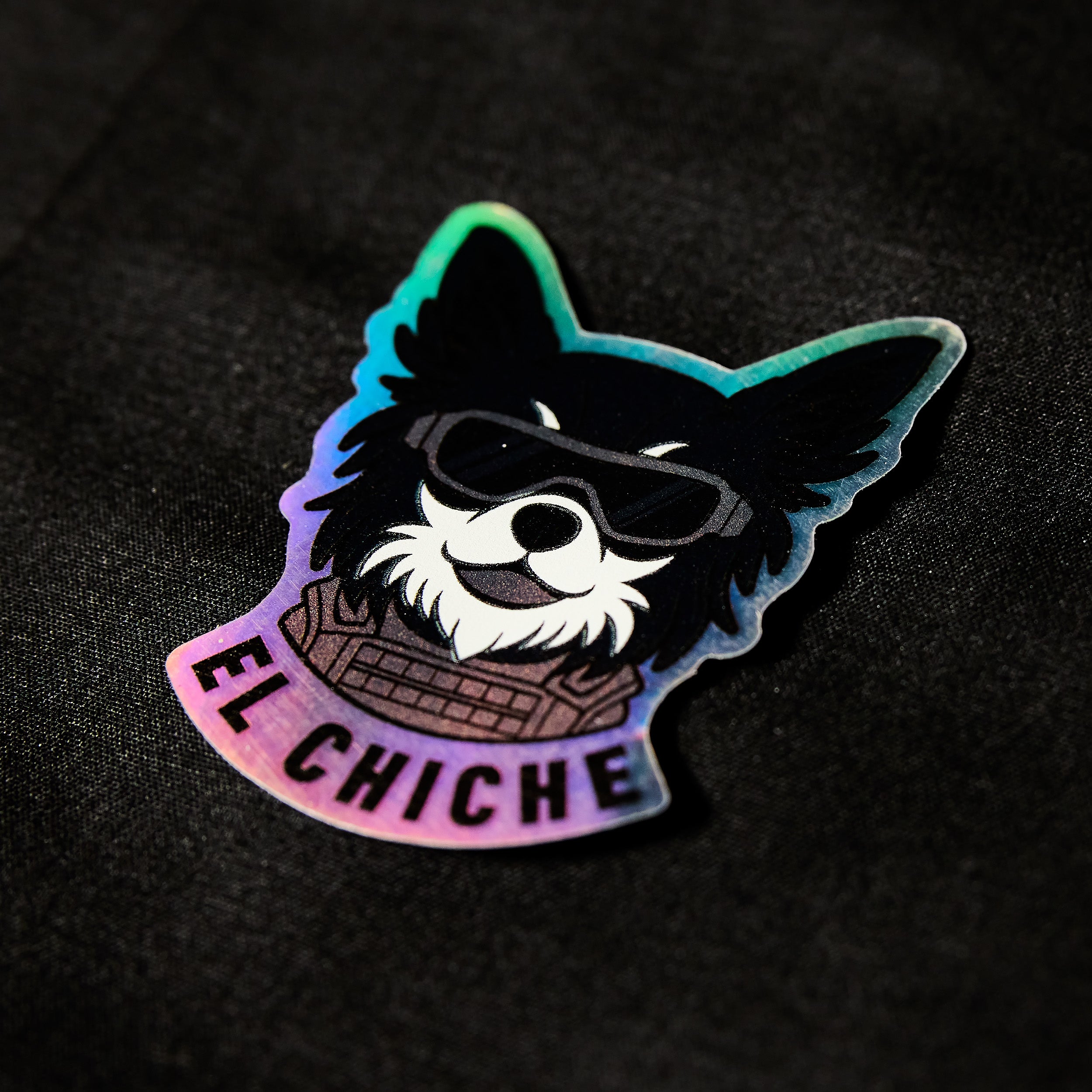 Sticker "EL CHICHE" holographique